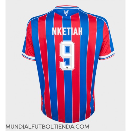 Camiseta Crystal Palace Eddie Nketiah #9 Primera Equipación Replica 2025-26 mangas cortas